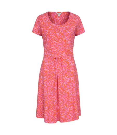 Womens/ladies orchid leaves dress bright pink Mountain Warehouse