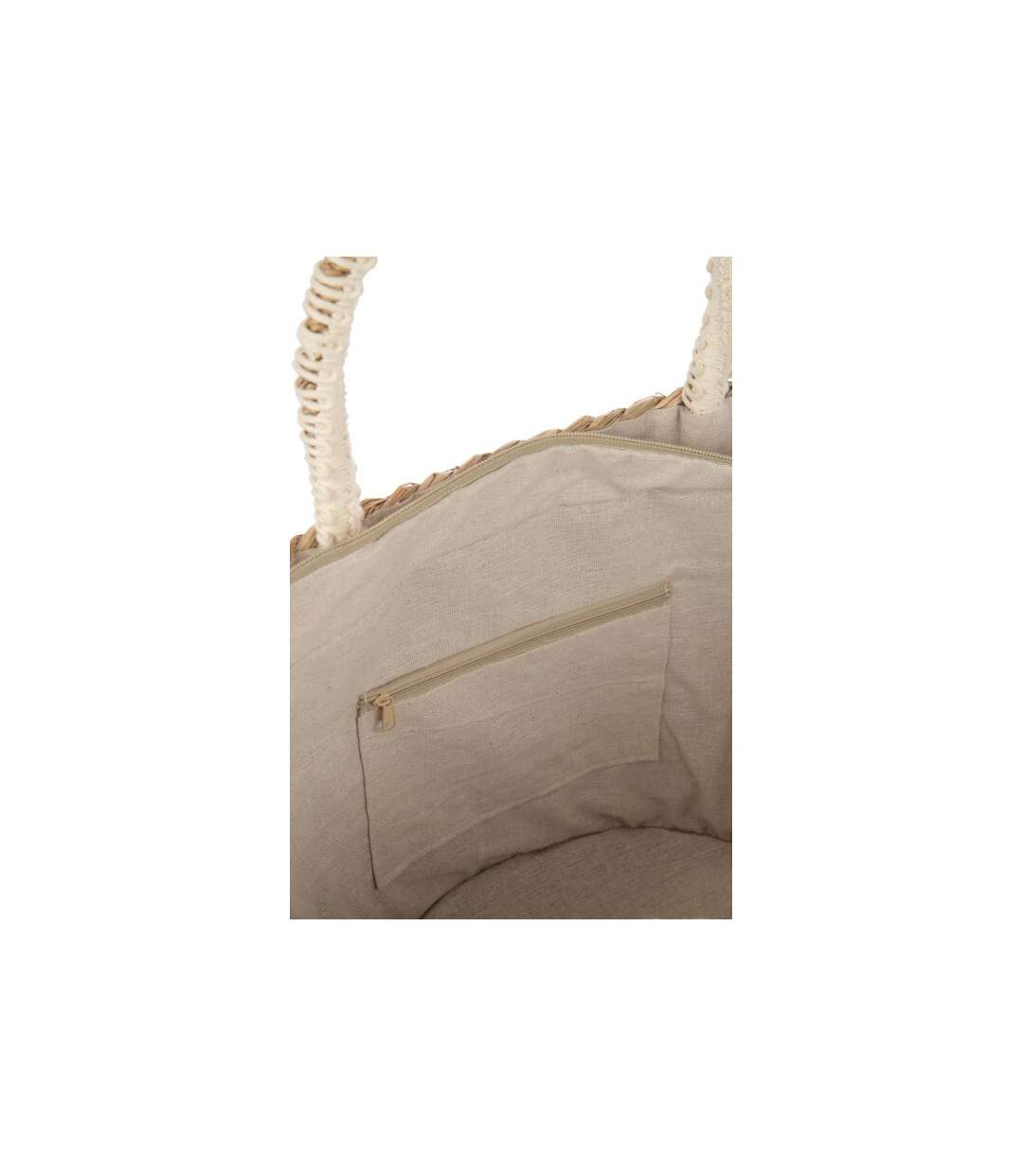 Sac de Plage Avec Franges Santorin 58cm Naturel-3