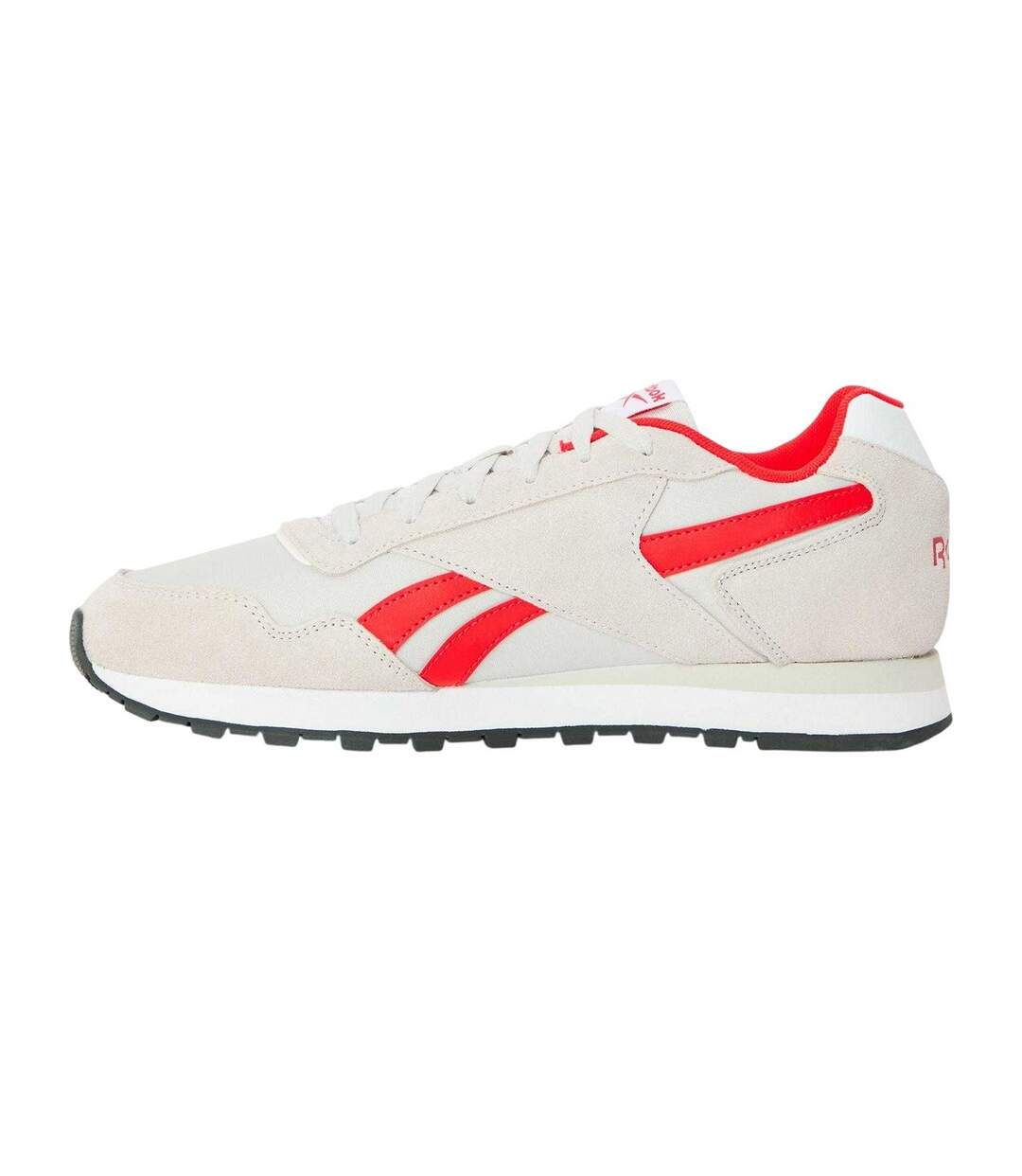 Mens Glide Leather Flat Trainers Mist Grey Reebok-2