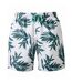 Short de bain homme blanc / vert Wombat-1