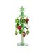Sapin de Noël en Verre Boules 26cm Vert-1