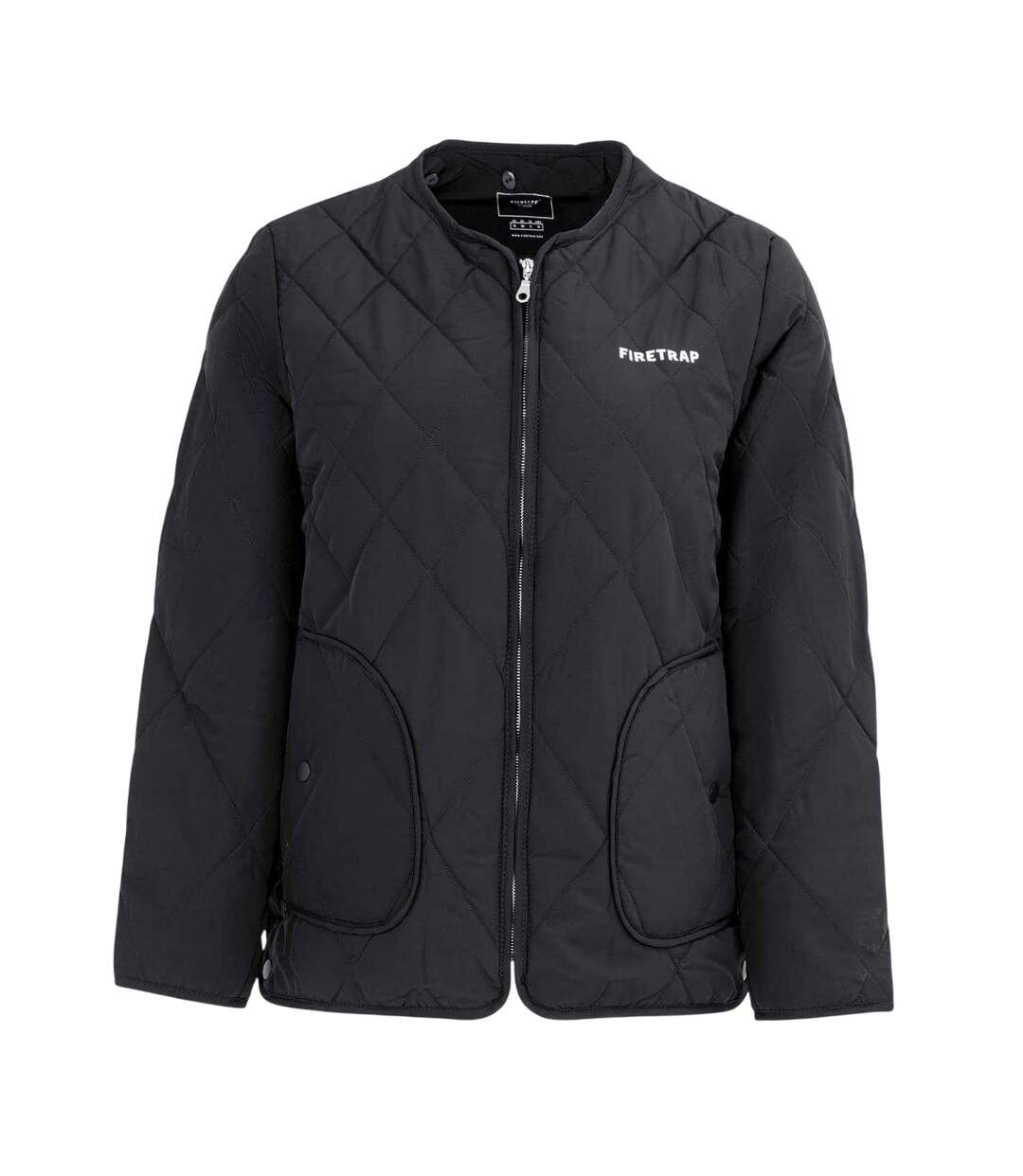 Doudoune Motif/style Matelassé Femme Noir Firetrap-3