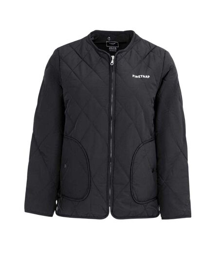 Doudoune Motif/style Matelassé Femme Noir Firetrap