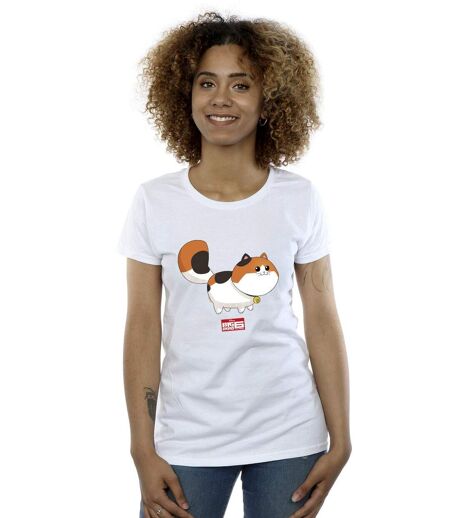 Disney - T-shirt BIG HERO BAYMAX KITTEN POSE - Femme (Blanc) - UTBI13466