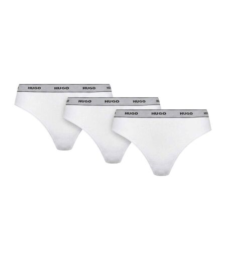 Lot De 3  Strings Motif/style À Rayures Femme Blanc Hugo