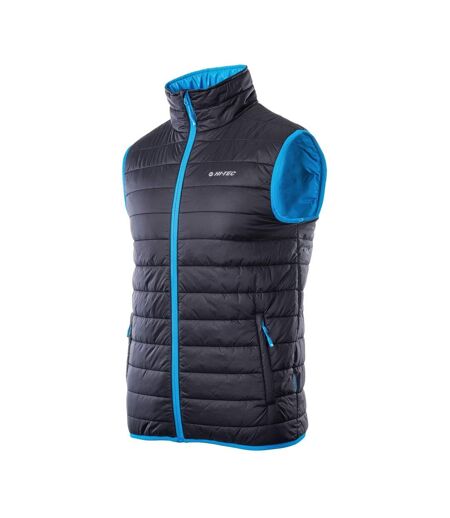 Doudoune Sans Manches Solner Homme Noir Bleu Clair Hi-Tec