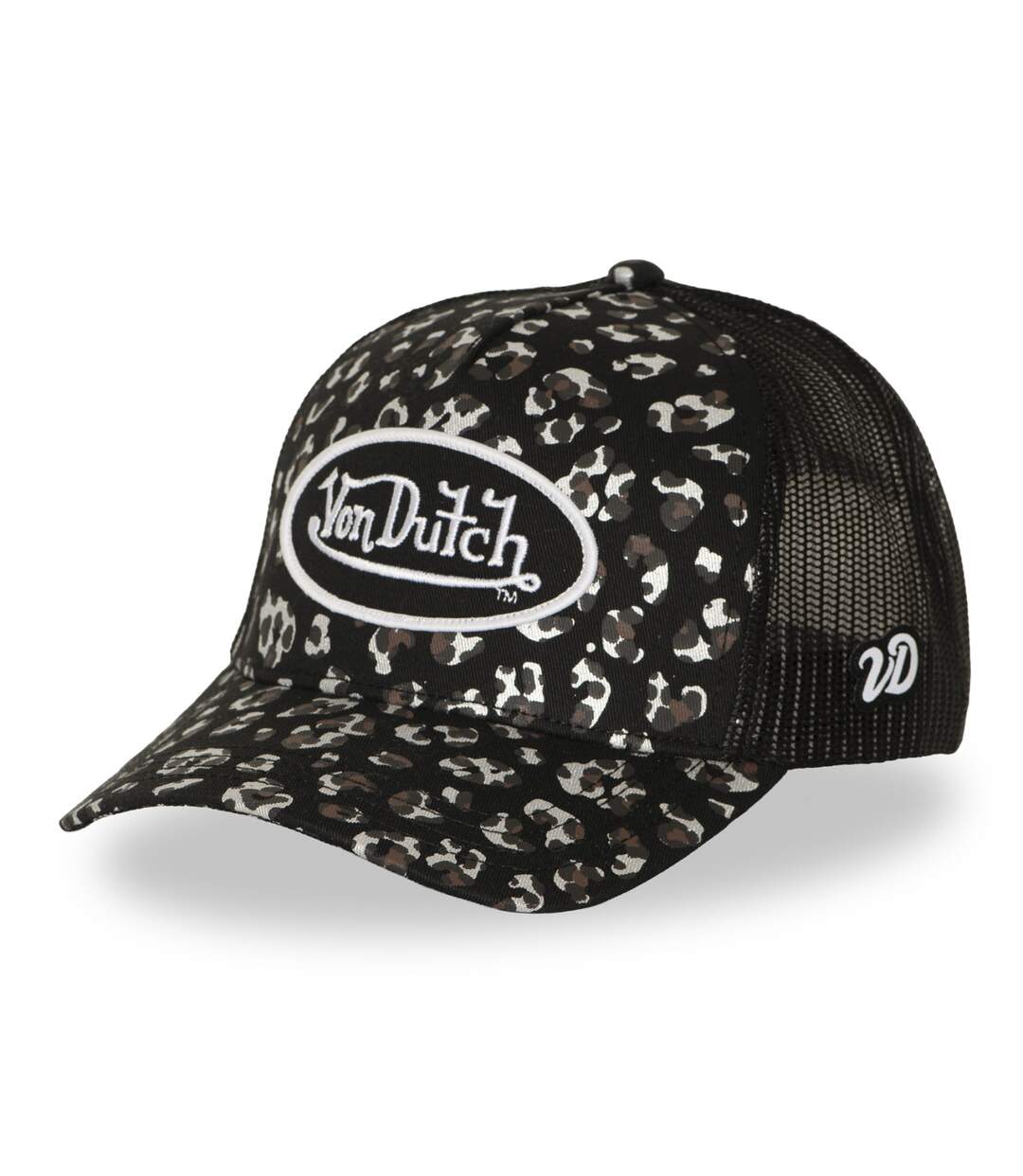 Casquette baseball avec filet et patch Leopard Foil Vondutch-1