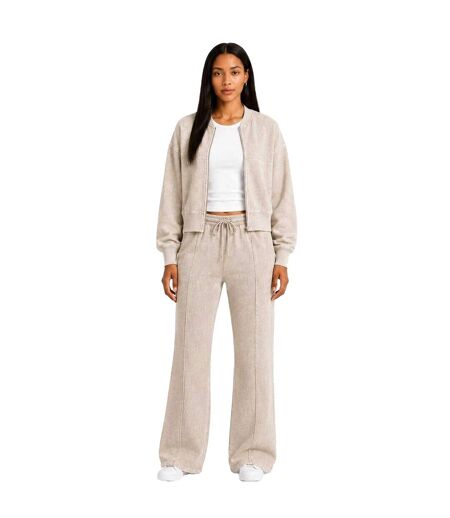 Pantalon De Jogging Motif/style À Plis Femme Taupe I Saw It First
