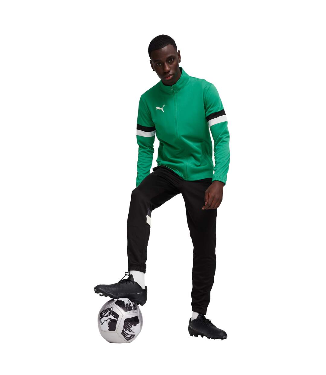 Ensemble De Survêtement Team Rise Homme Noir Vert Puma-1