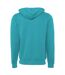 Canvas Unisex Zip-up Polycotton Fleece Hooded Sweatshirt / Hoodie (Teal) - UTBC1337