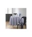 Nappe Ronde Antitache Imprimé Vichy 180cm Bleu-3