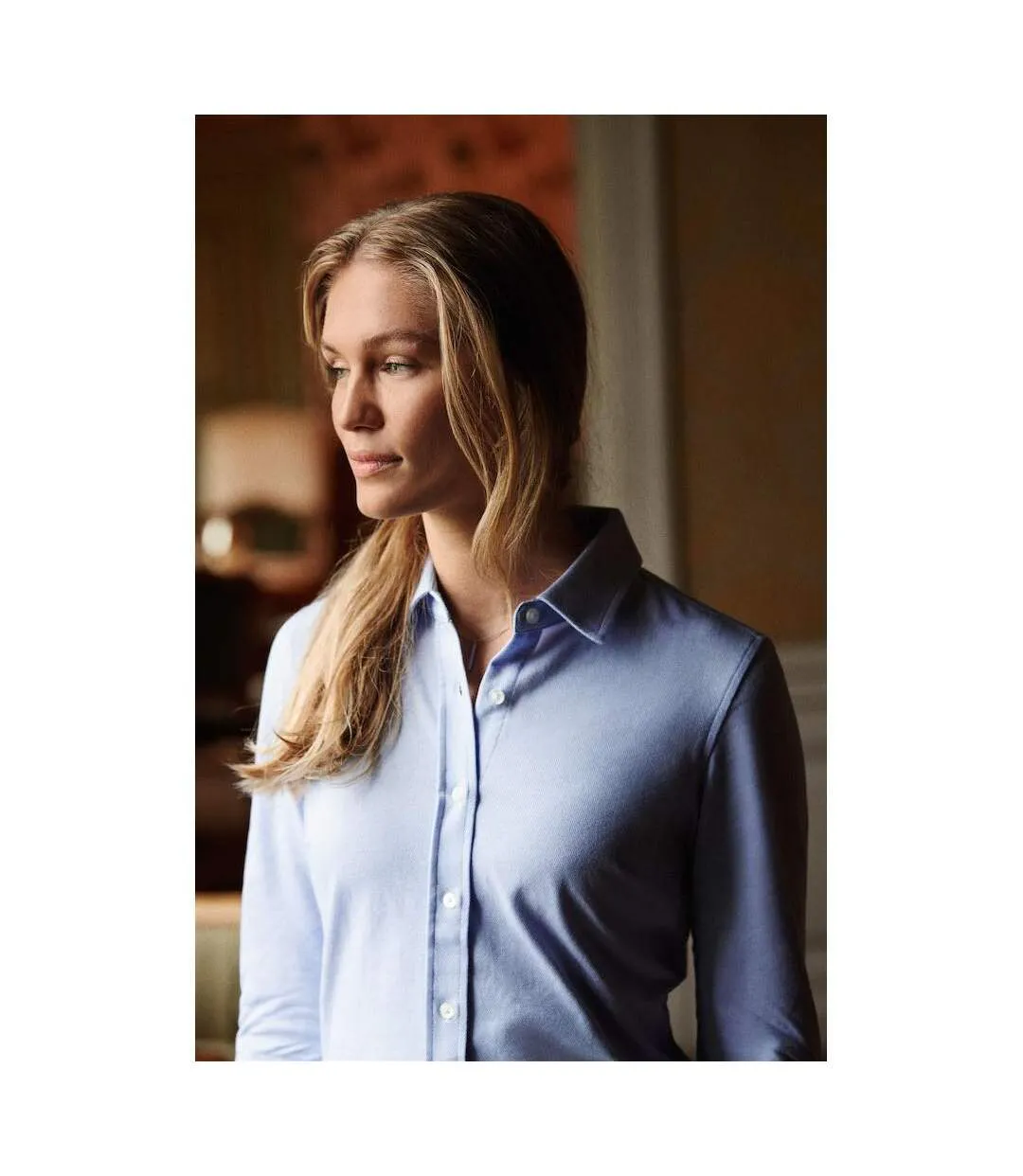 Chemisier Burlingham Femme Bleu Clair James Harvest-1