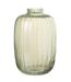 Vase Design en Verre Lignes 30cm Vert-1