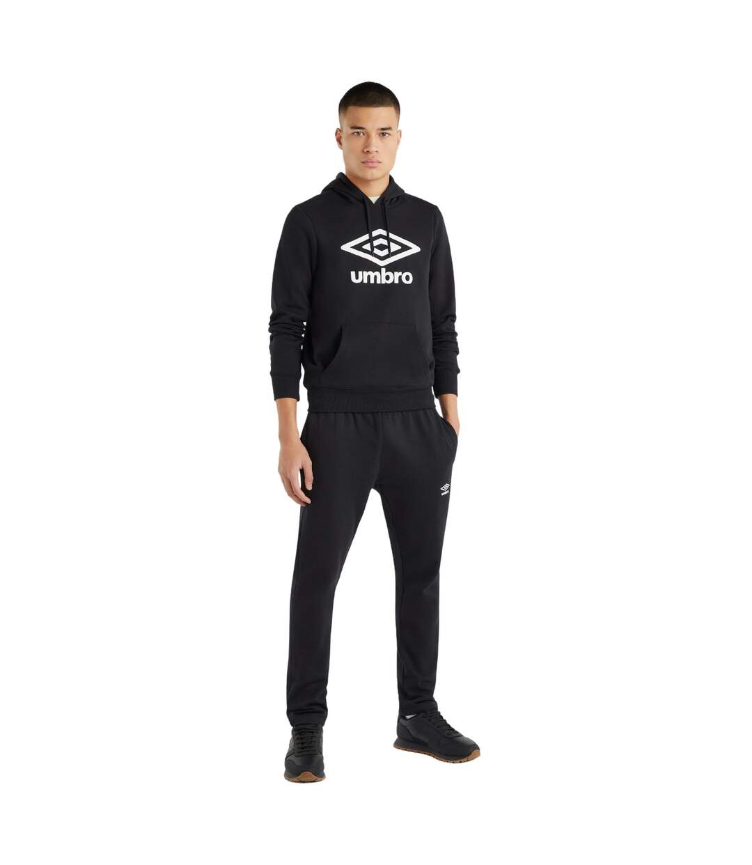 Mens logo hoodie black Umbro-4