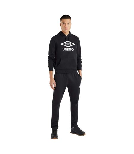 Mens logo hoodie black Umbro