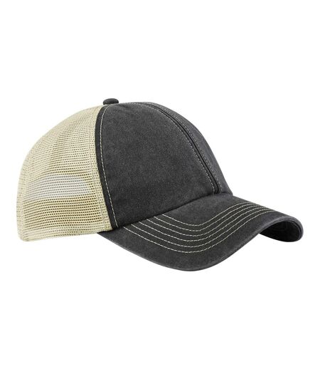 Casquette Trucker Vieux Noir Beige Gris Beechfield