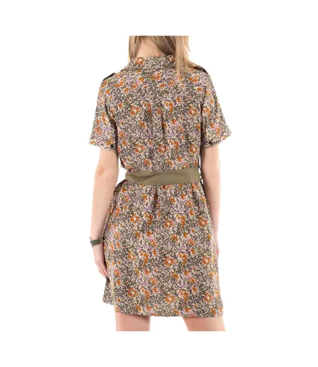 Robe à fleurs kaki femme kaporal colin