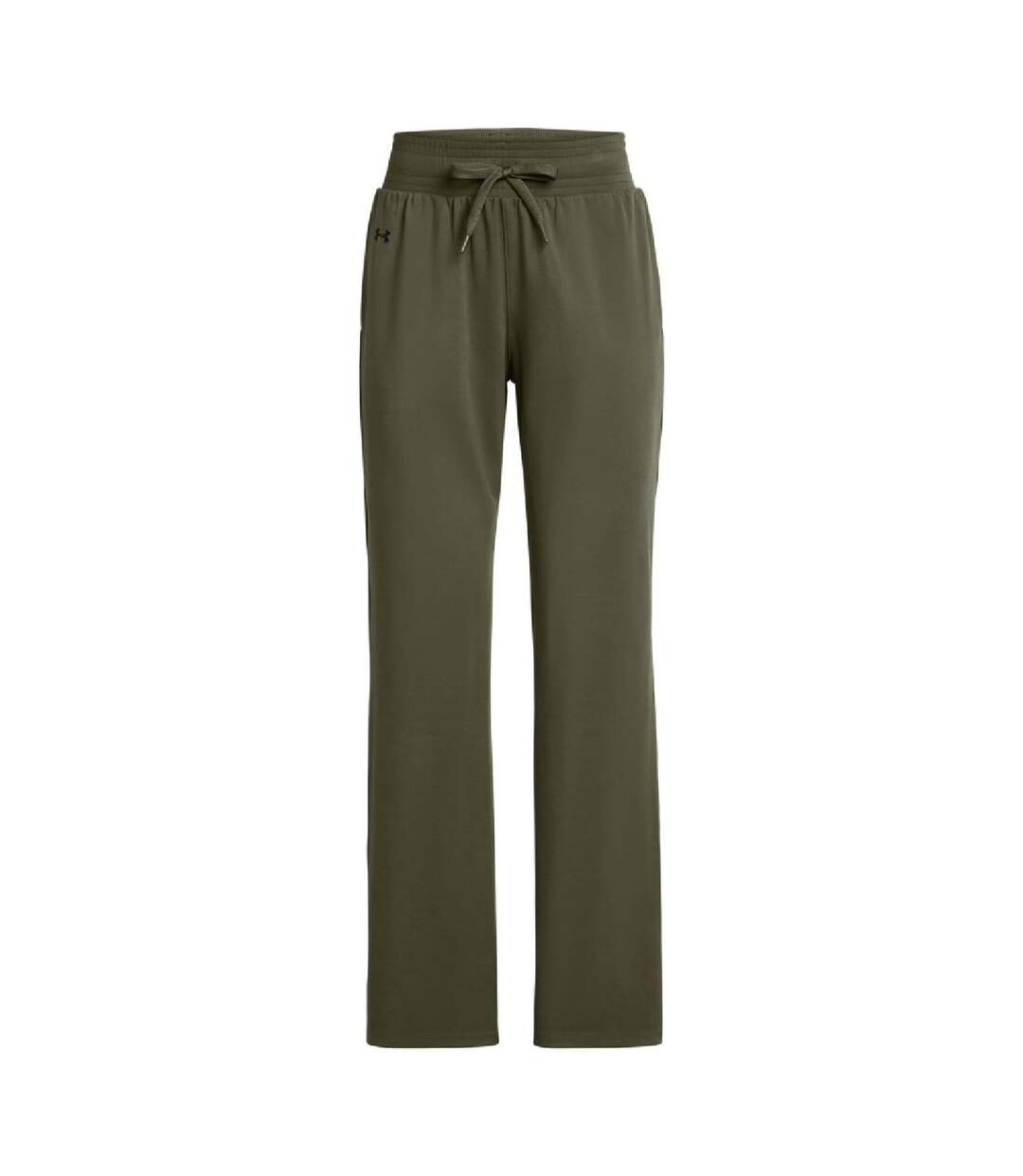 Womens/ladies Open Hem Jogging Bottoms Green Under Armour-3