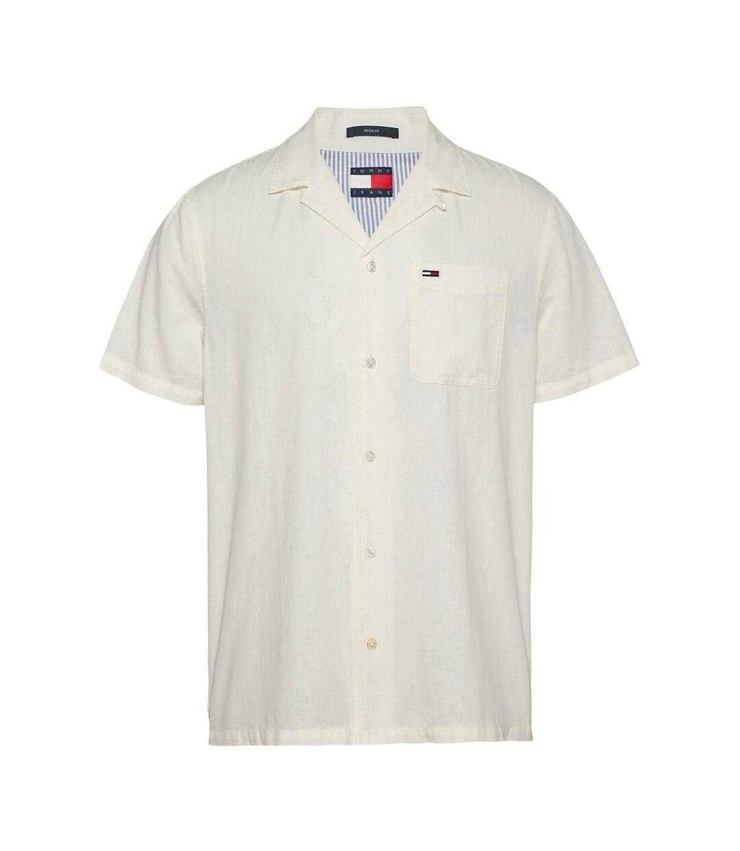 Chemise Motif/style Logo Homme Écru Tommy Jeans-1