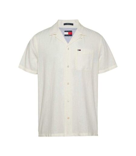 Chemise Motif/style Logo Homme Écru Tommy Jeans