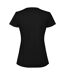 Womens/ladies Estoril Short-sleeved T-shirt Solid Black Roly-2