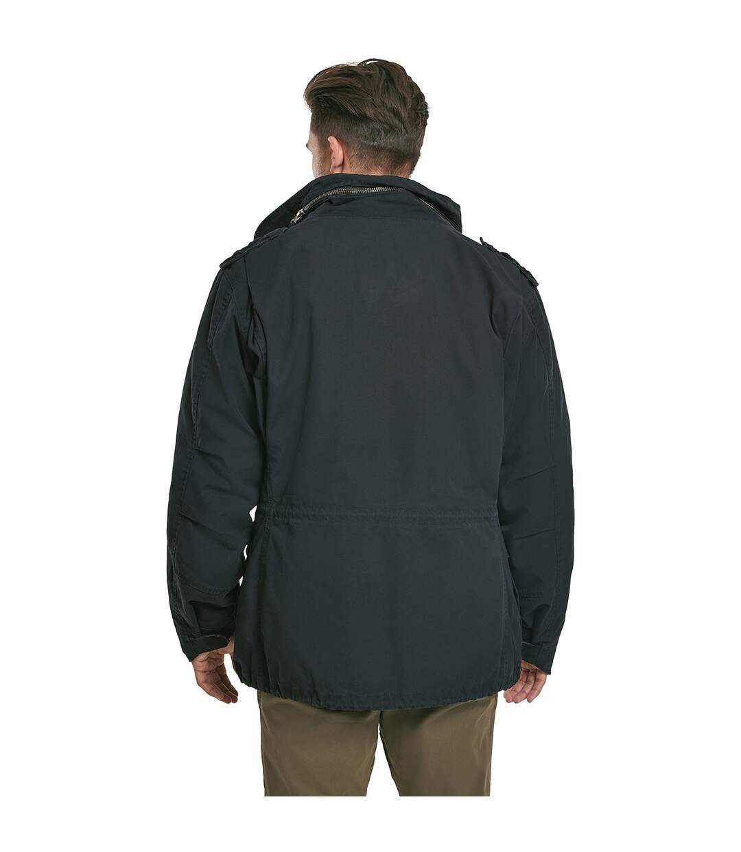 Mens M65 Giant Jacket Black Build Your Brand-4