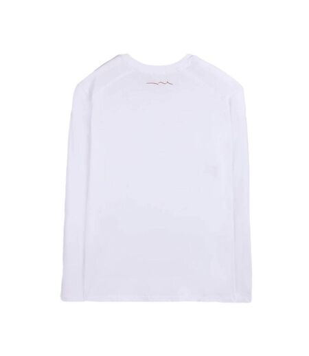 T-Shirt manches longues blanc/gris homme teddy smith tjohn - l