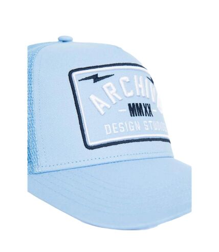 Mens varsity trucker cap light blue Archive Design Studios