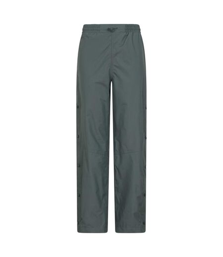 Womens/ladies downpour waterproof trousers dark khaki Mountain Warehouse