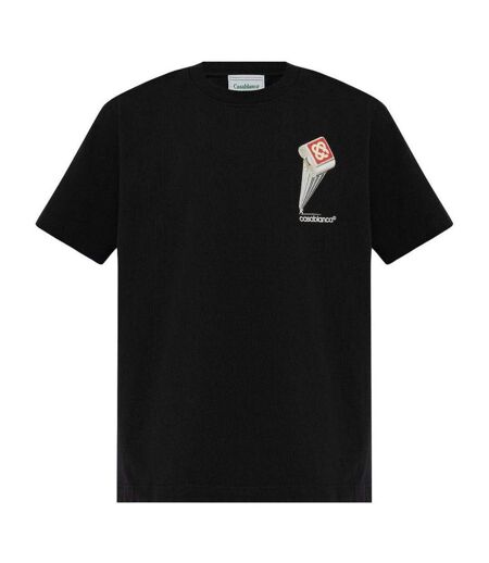 T-shirt Leaning Column Homme Noir Casablanca