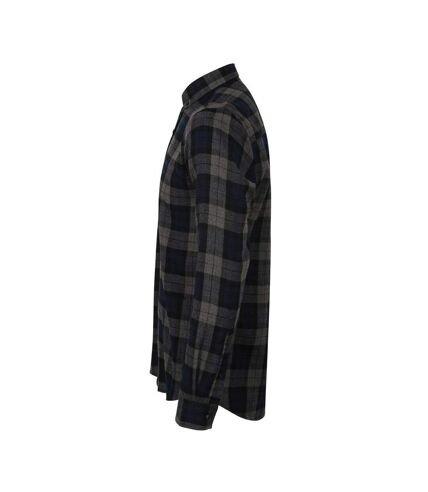 Skinni Fit Mens Checked Brushed Shirt ()