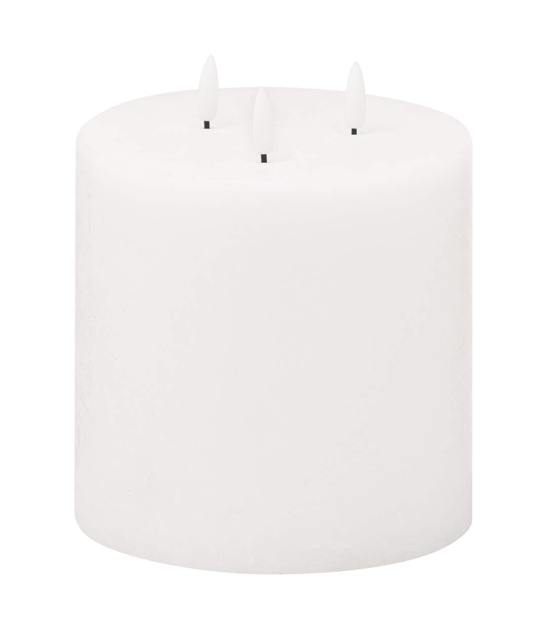 Luxe collection natural glow 3 wick electric candle 30cm x 15cm x 15cm white Hill Interiors-2