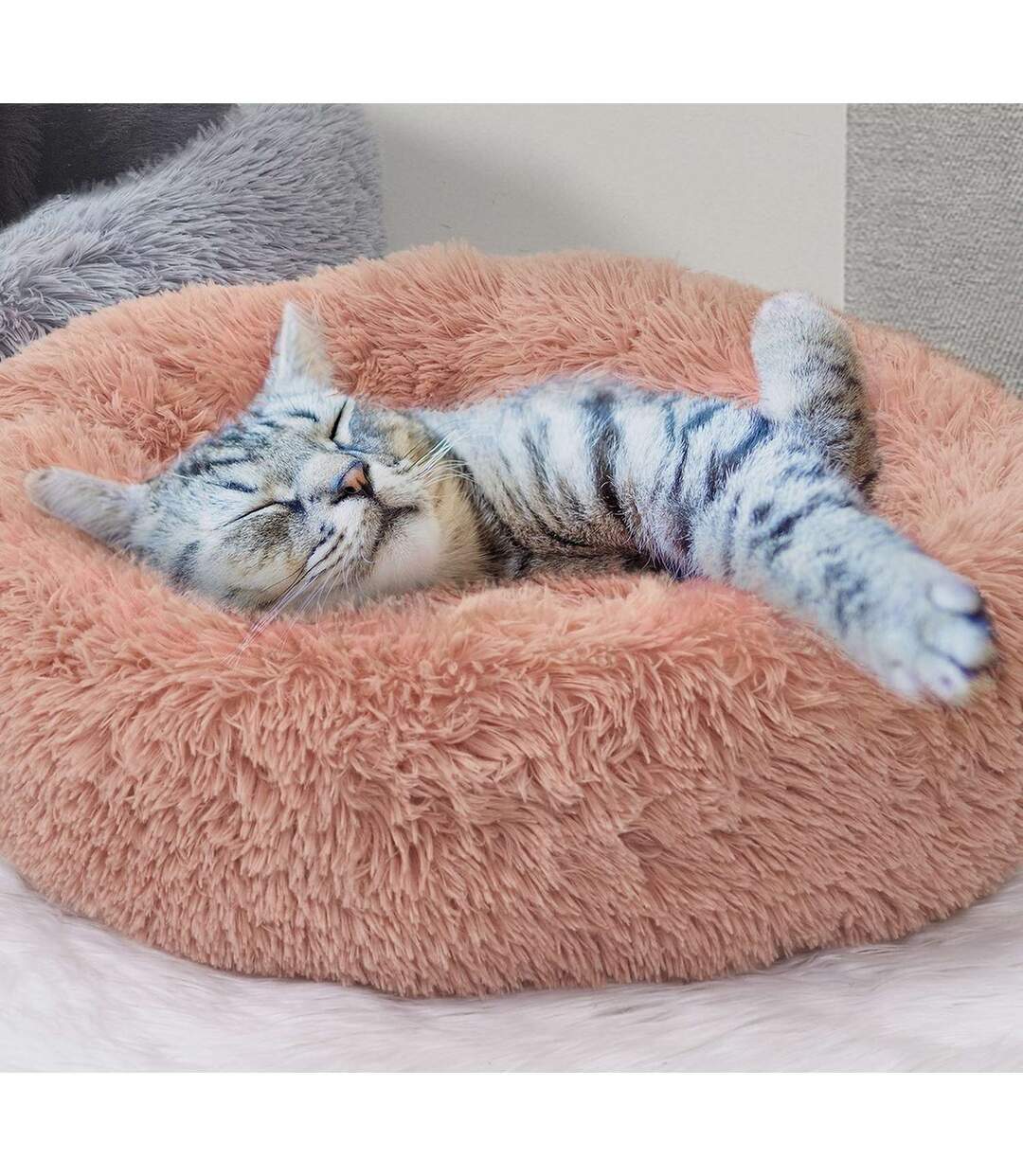 Coussin tout doux Nala pour chat et chien - Rose-3