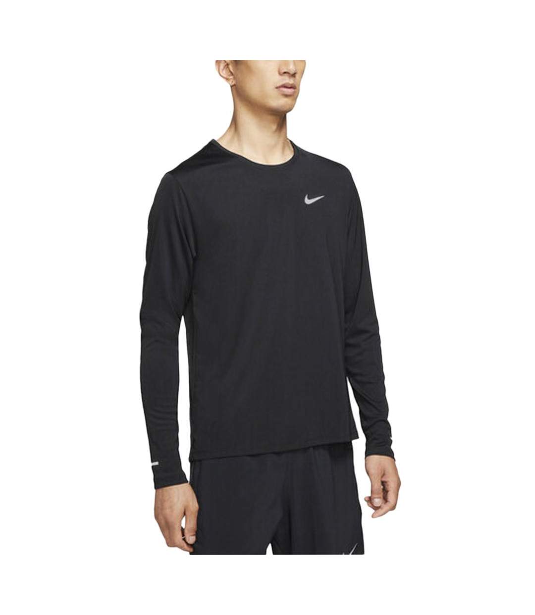 T-Shirt Technique Noir Homme NikeMiler - L-1