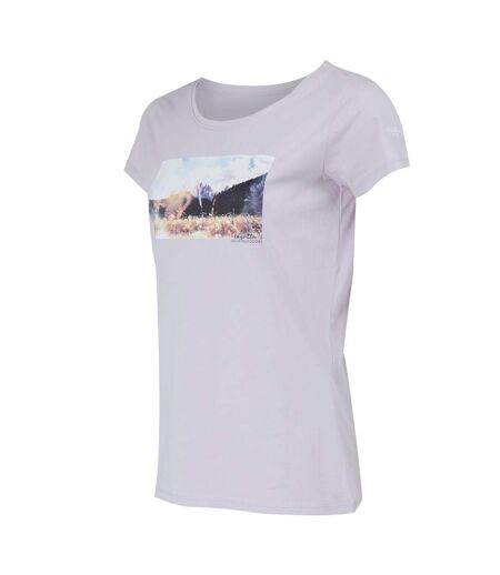 T-shirt Breezed Femme Lilas Pâle Regatta