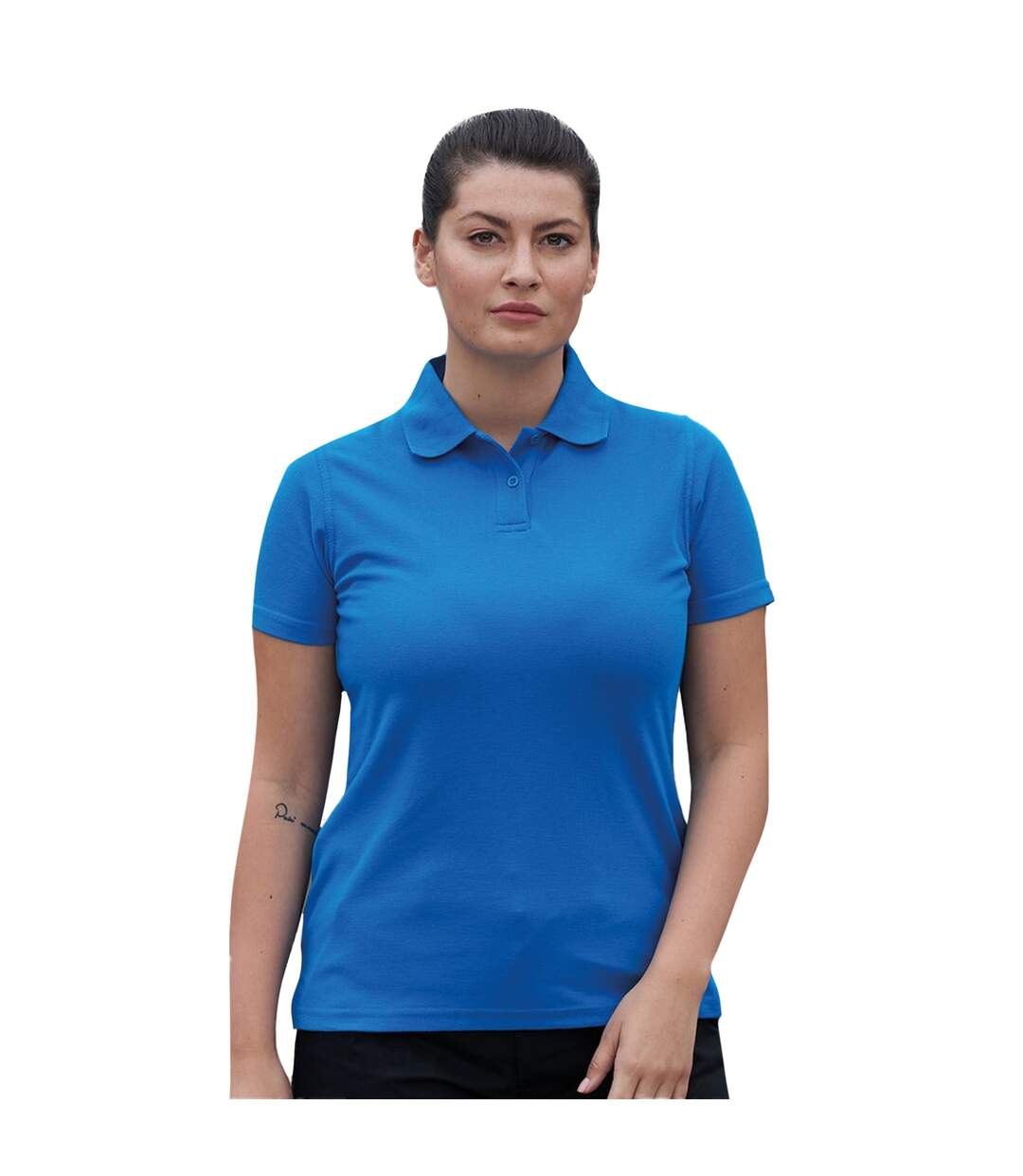 Polo pro femme bleu saphir PRO RTX