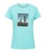 T-shirt Manches Courtes Motif/style Imprimé Graphique Great Outdoors Femme Bleu Turquoise Imprimé Graphique Regatta-1