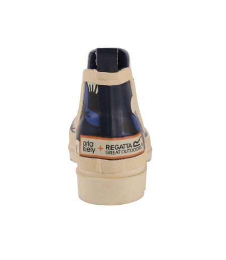 Bottes De Pluie Orla Kiely Femme Bleu Marine Regatta