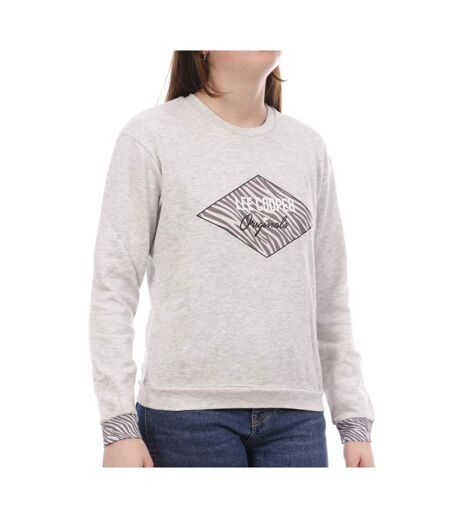 Sweat Gris Femme Lee Cooper Okazia - XS