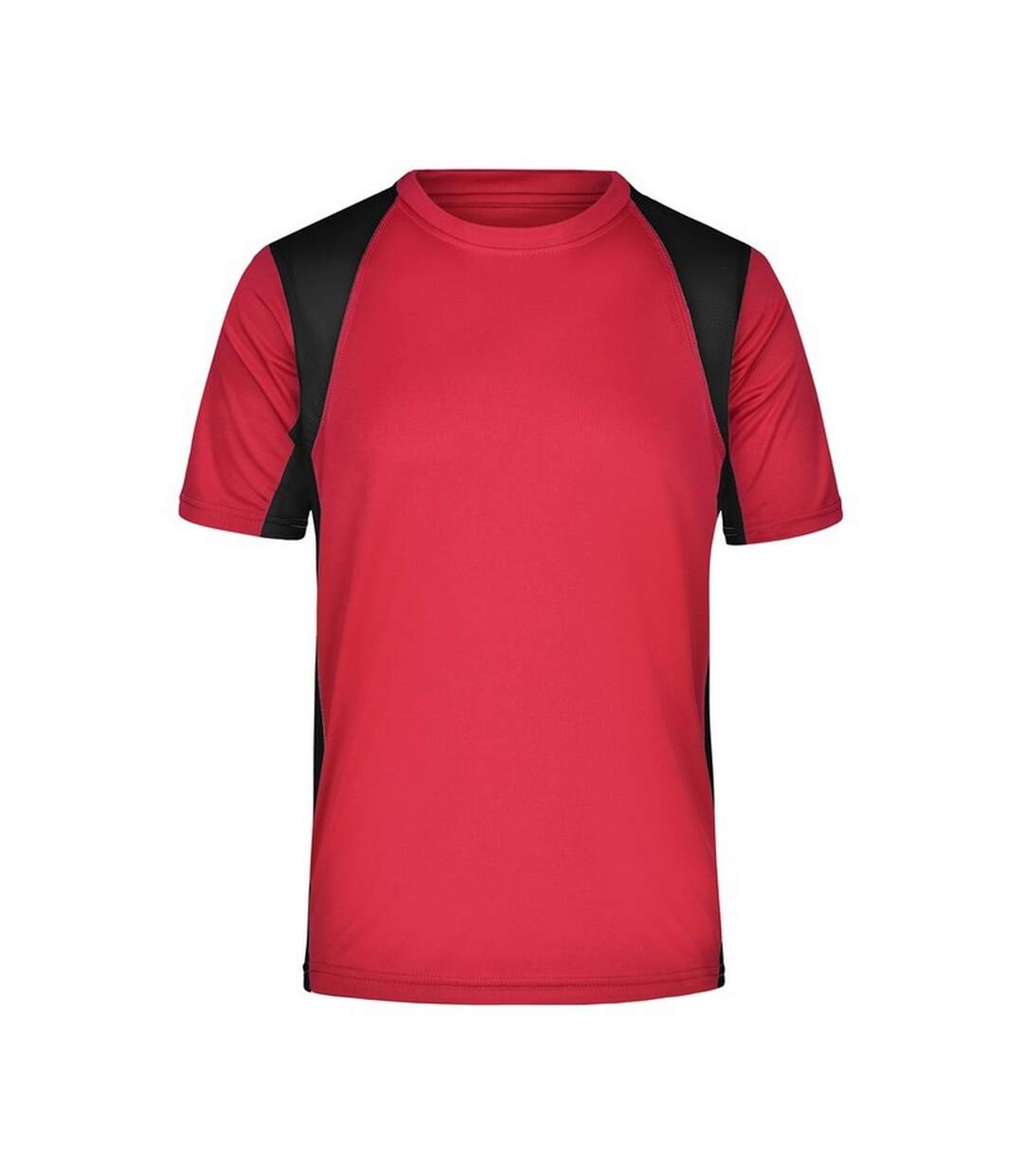 T-shirt Course À Pied Homme Rouge Noir James And Nicholson-1