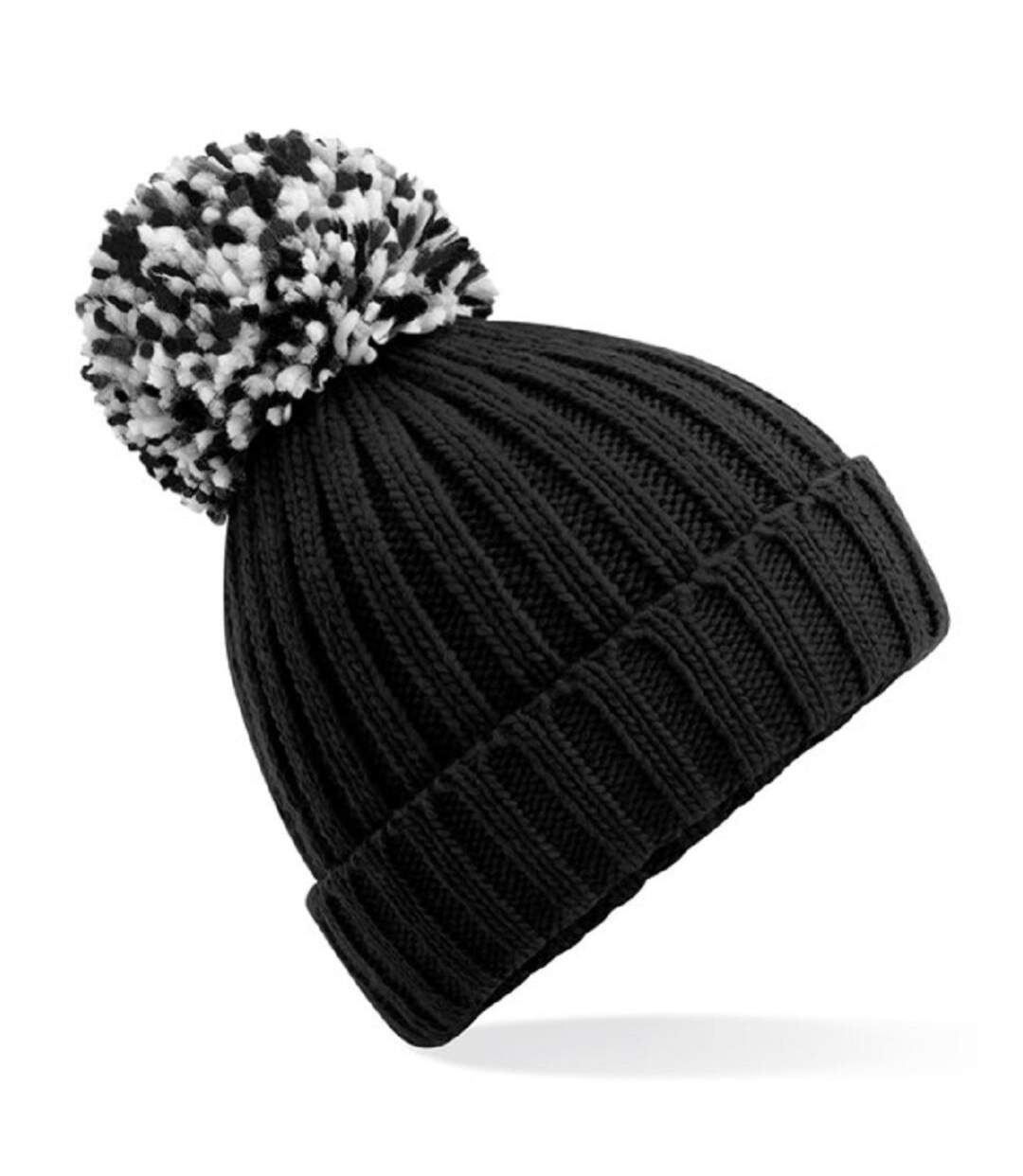 Bonnet à pompon adulte - B390 - noir-1