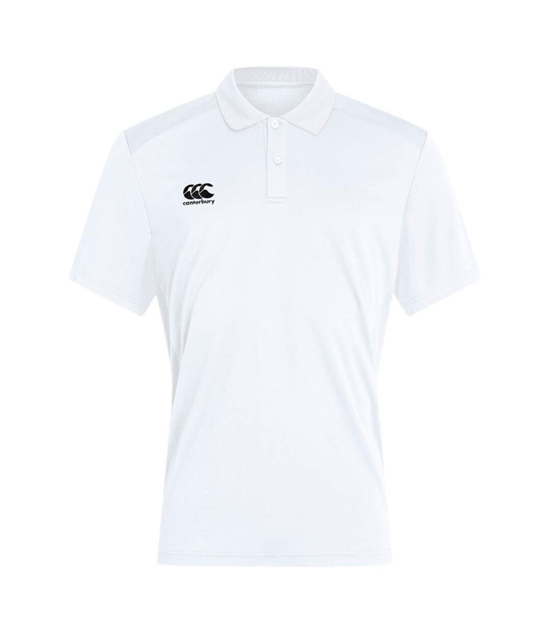 Mens Club Dry Polo Shirt White Canterbury-2