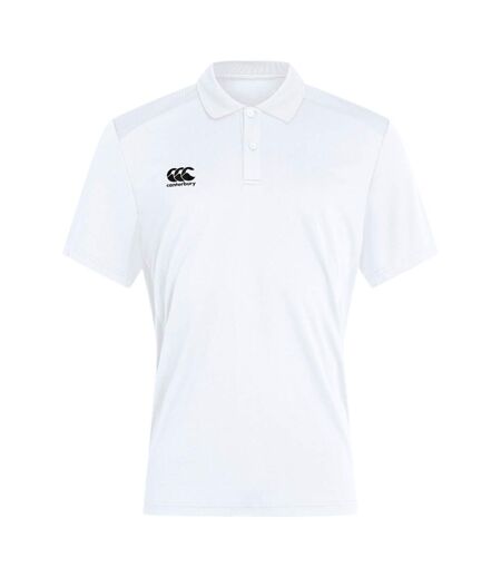 Mens Club Dry Polo Shirt White Canterbury