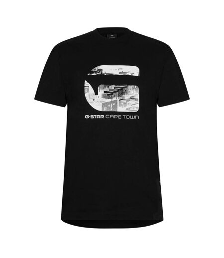 T-shirt Motif/style Imprimé Graphique Cape Town Homme Noir G-Star