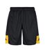 Short noir/jaune homme kappa daggo - l-1