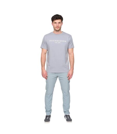 Mens Chamata T-shirt Steel Blue Duck And Cover