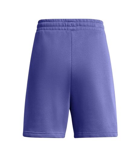 Womens/ladies Fleece Logo Boyfriend Shorts Purple Under Armour