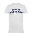 Mens Come On Scotland T-shirt White AWD-1