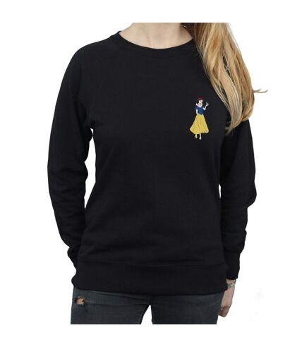 Disney Princess Womens/Ladies Snow White Chest Sweatshirt (Black)