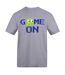 T-shirt Motif/style Pixel Game On Adulte Gris AWD-1